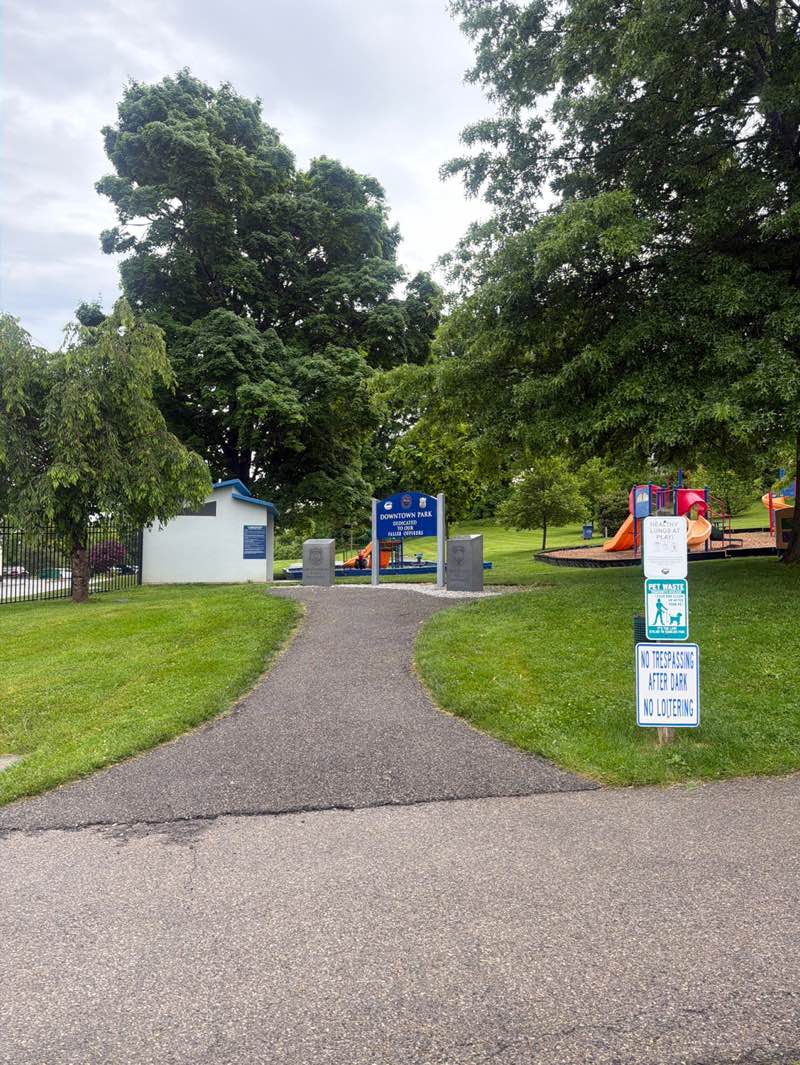 walking near me in Downtown Park in summer