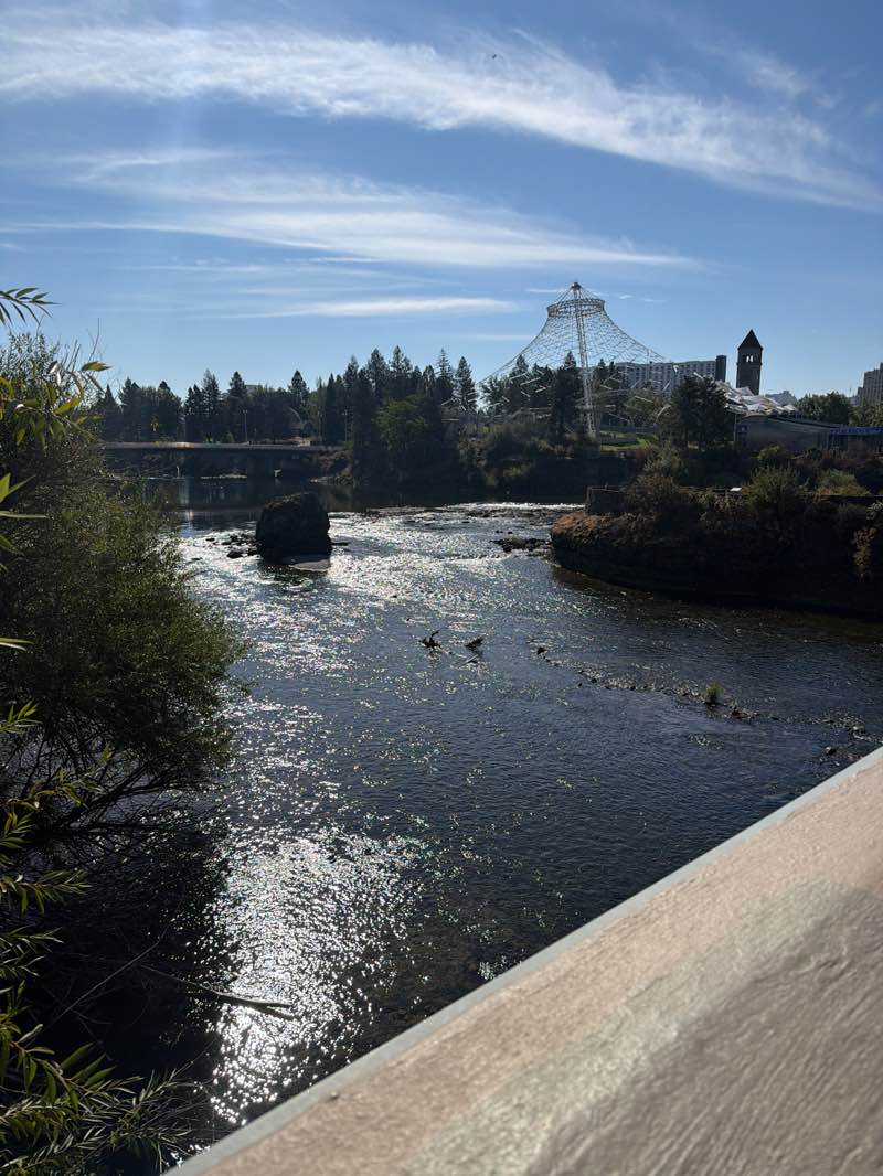 walking near me in Riverfront Park in autumn