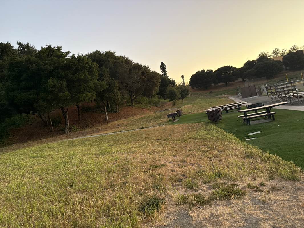 walking near me in Lefty Gomez Ballfield Complex in summer