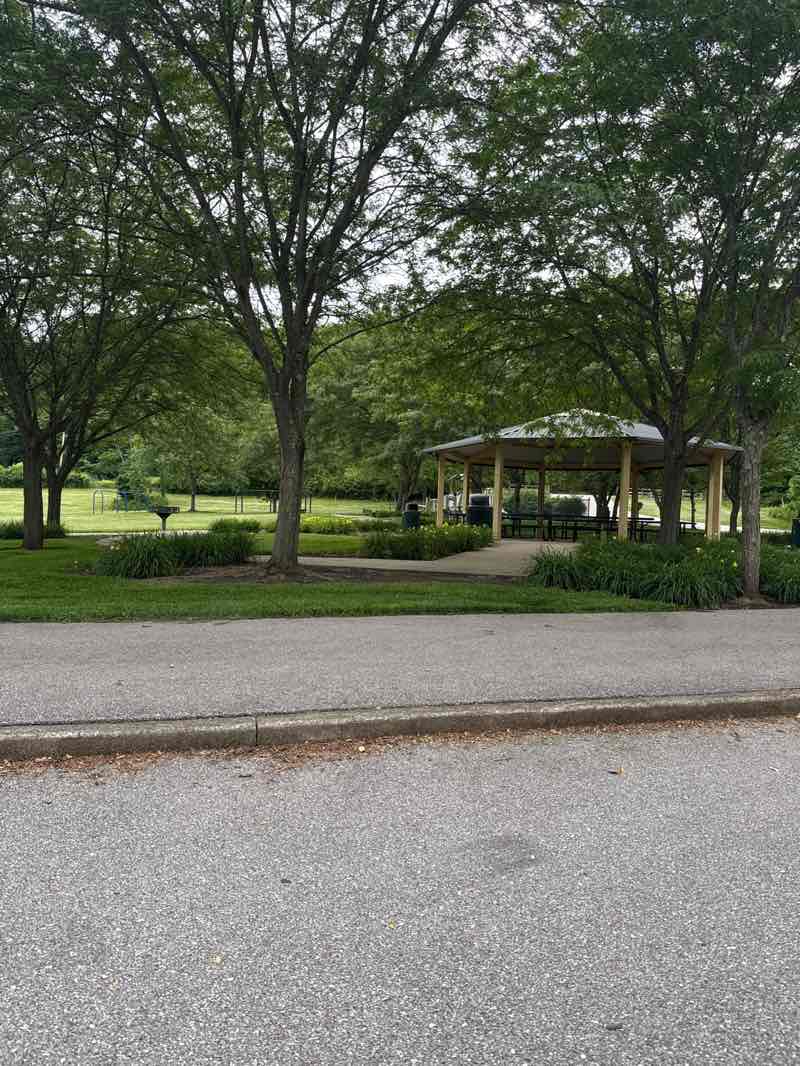 walking near me in Giles Conrad Park in summer