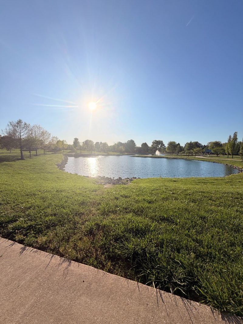 walking near me in Joe Glik Park in spring