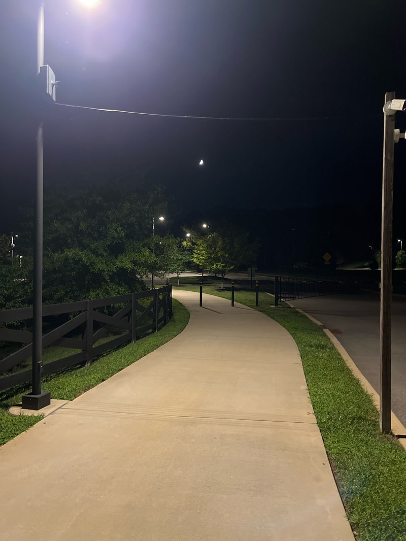 walking near me in McFee Park in summer