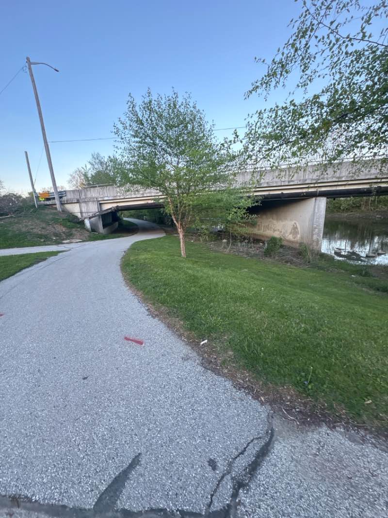 walking near me in Foster Park in spring