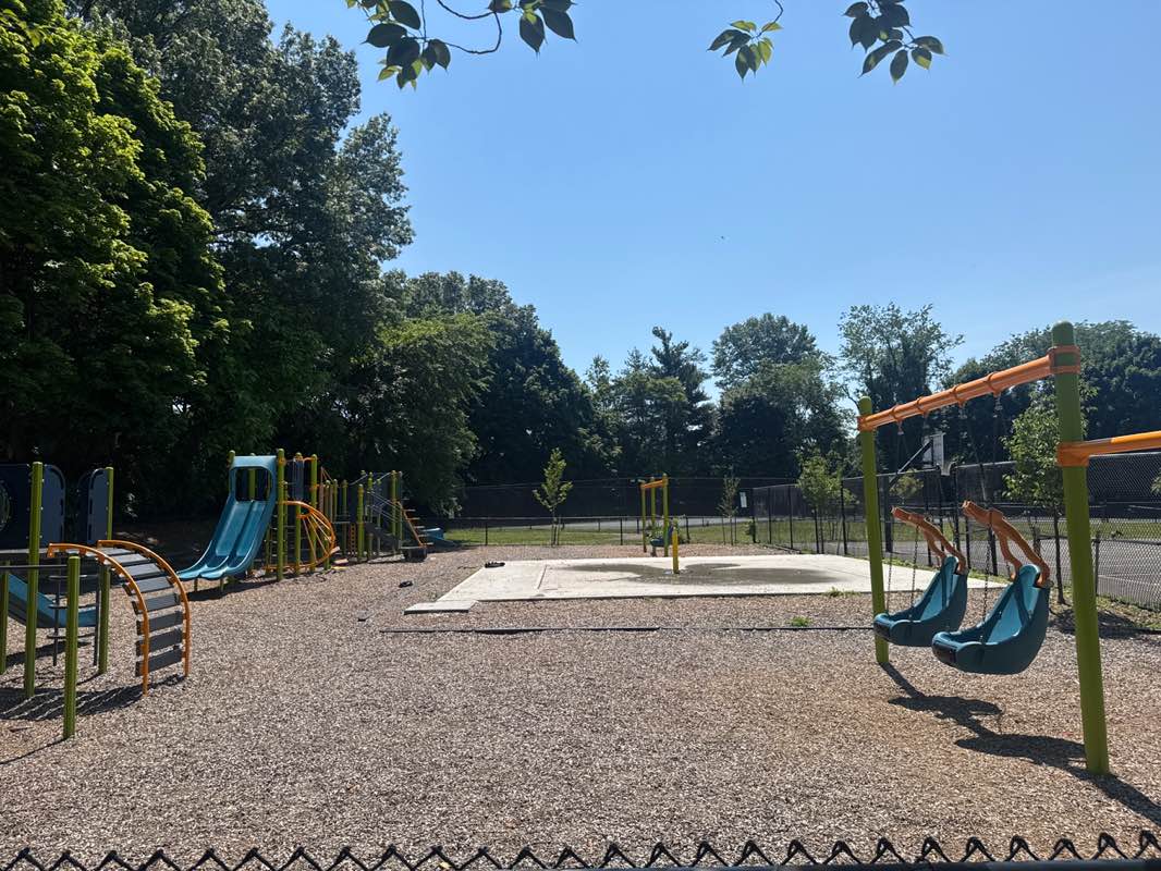 walking near me in Washington Avenue Park in summer