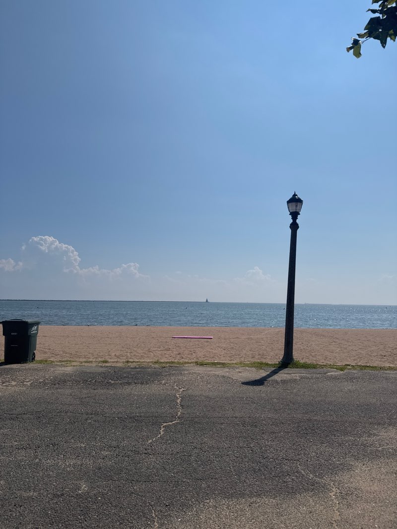 walking near me in Lighthouse Point Park in summer