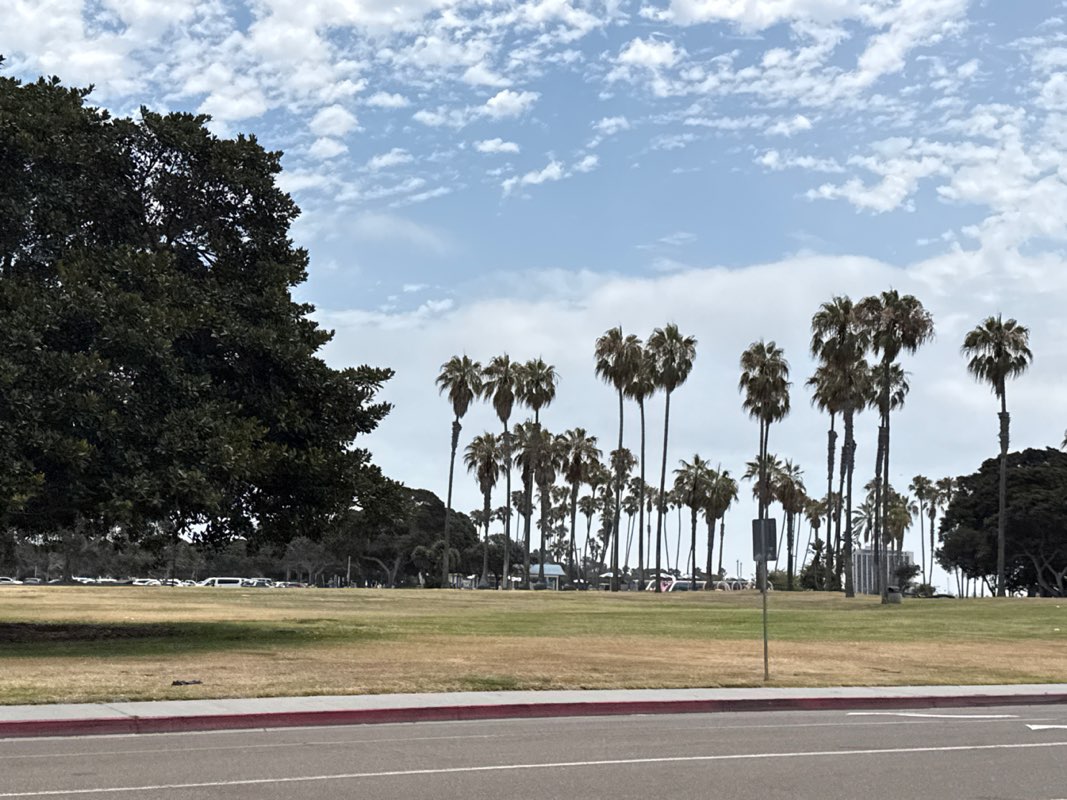 walking near me in Mission Bay Park in summer