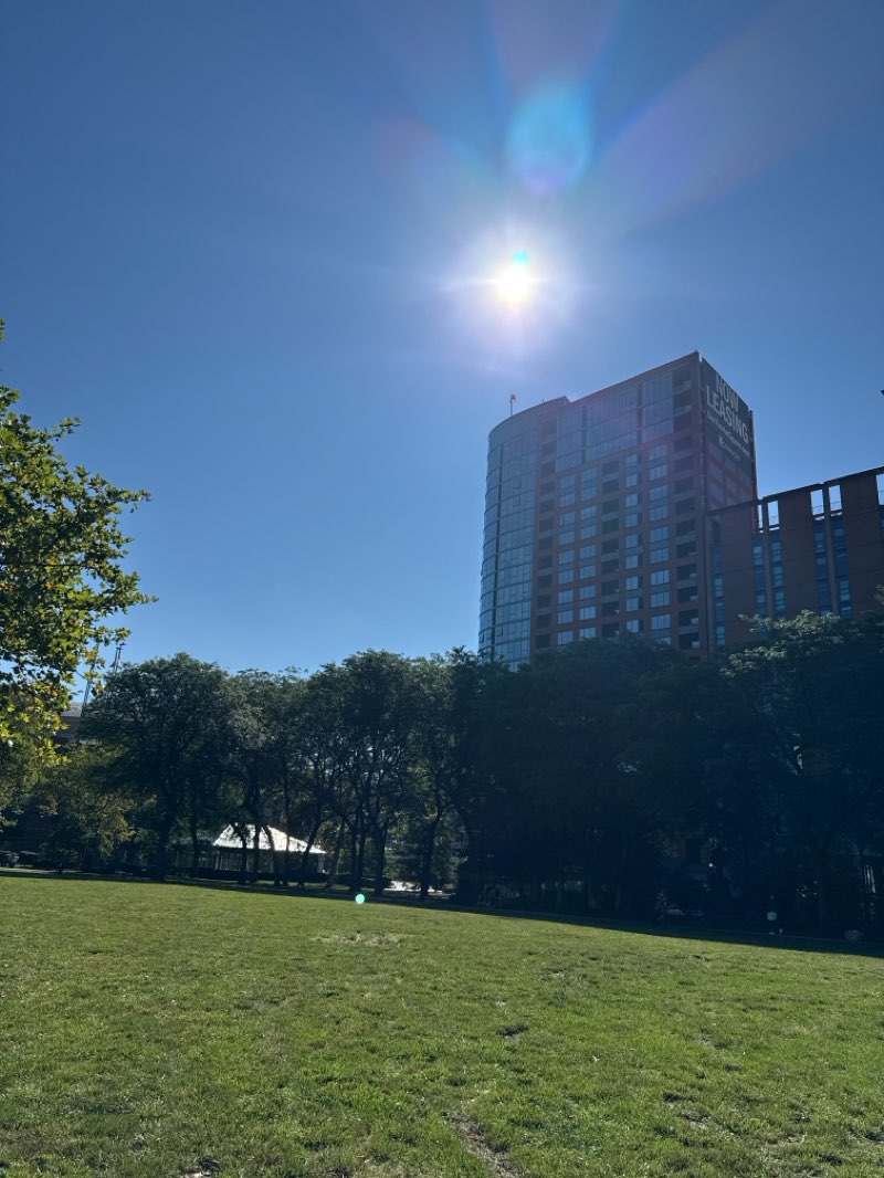 walking near me in Mulberry Commons in summer