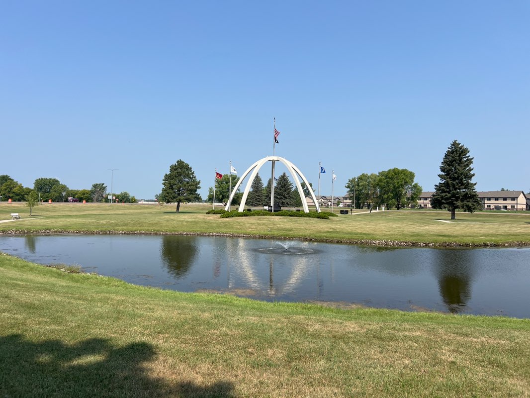 walking near me in Brookings County Veterans Memorial in summer