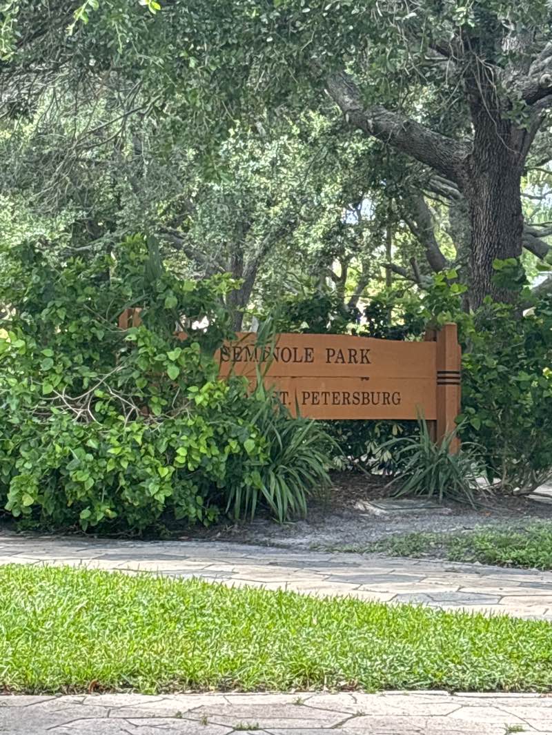 walking near me in Seminole Park in autumn