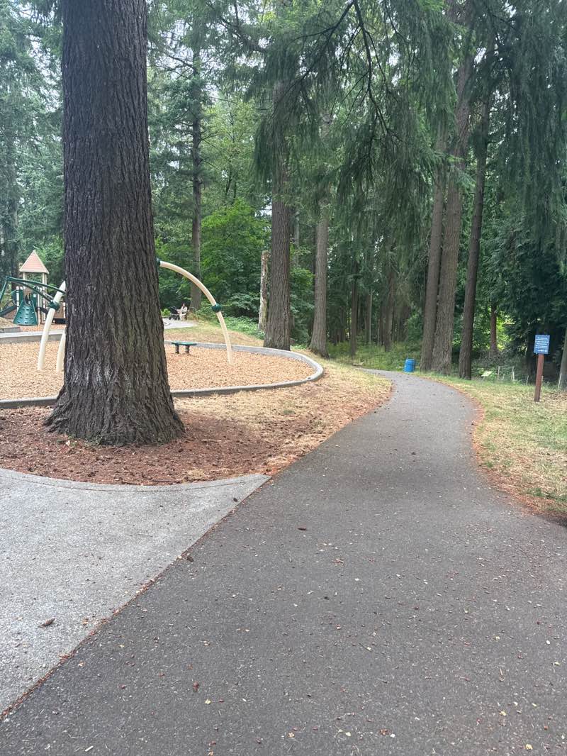 walking near me in South Rose Hill Park in summer