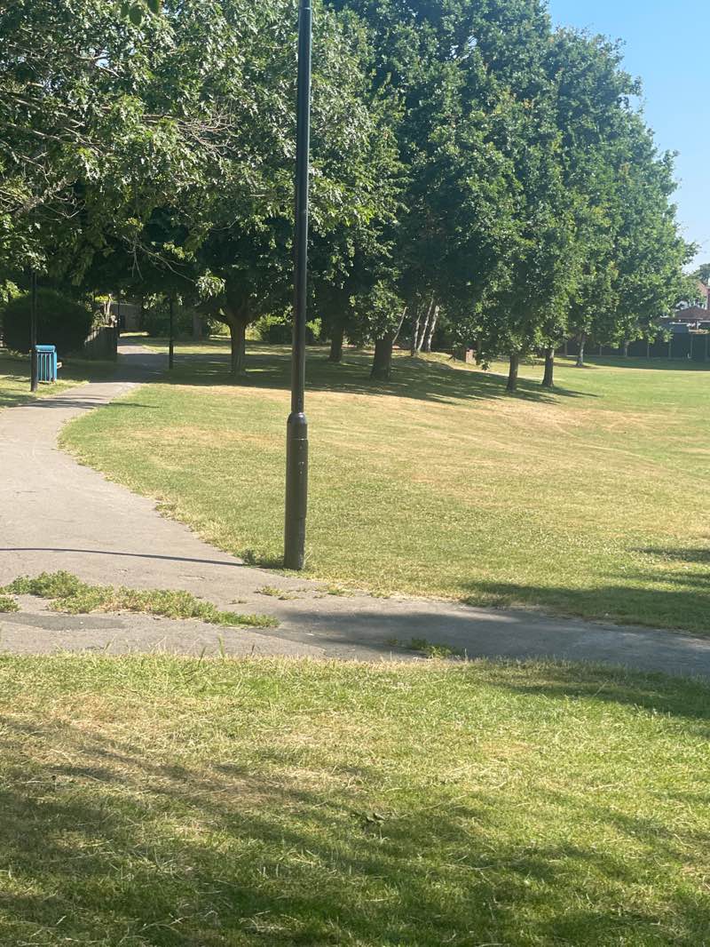 walking near me in Bidbury Mead Recreation Ground in summer
