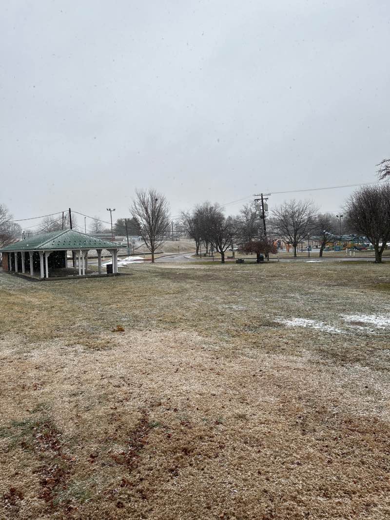 walking near me in Byron Park in winter