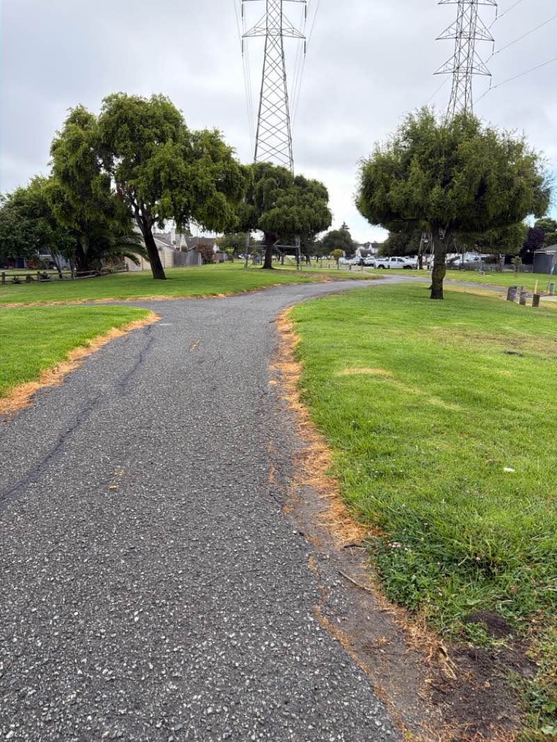 walking near me in Rossi Rico Linear Parkway in summer