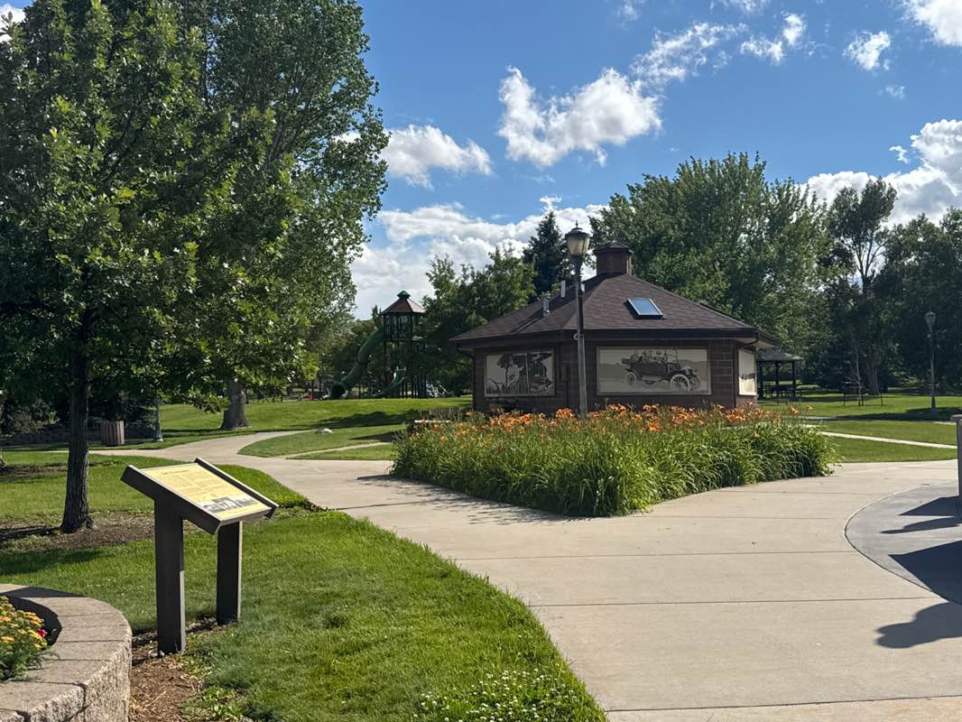 walking near me in Lasting Legacy Park in summer