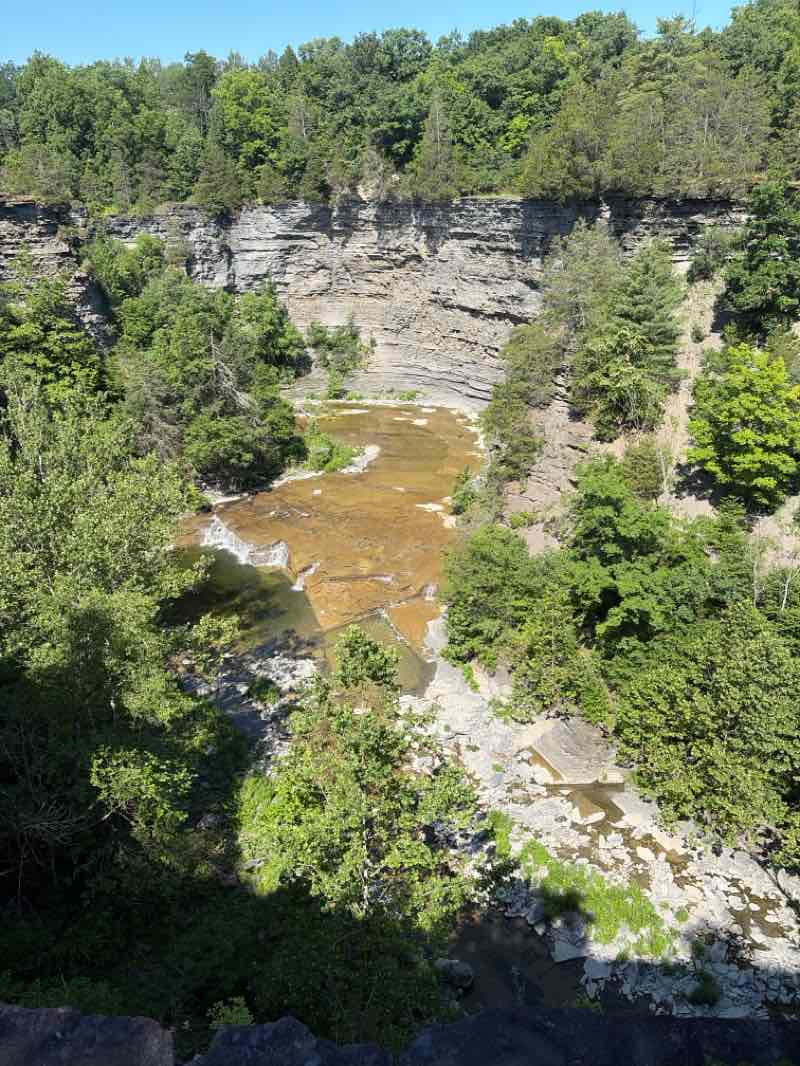 walking near me in Taughannock Falls State Park in summer