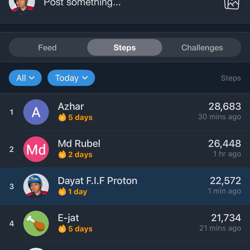 SHE Virtual Run / Step Chall Dayat F.I.F Proton post image