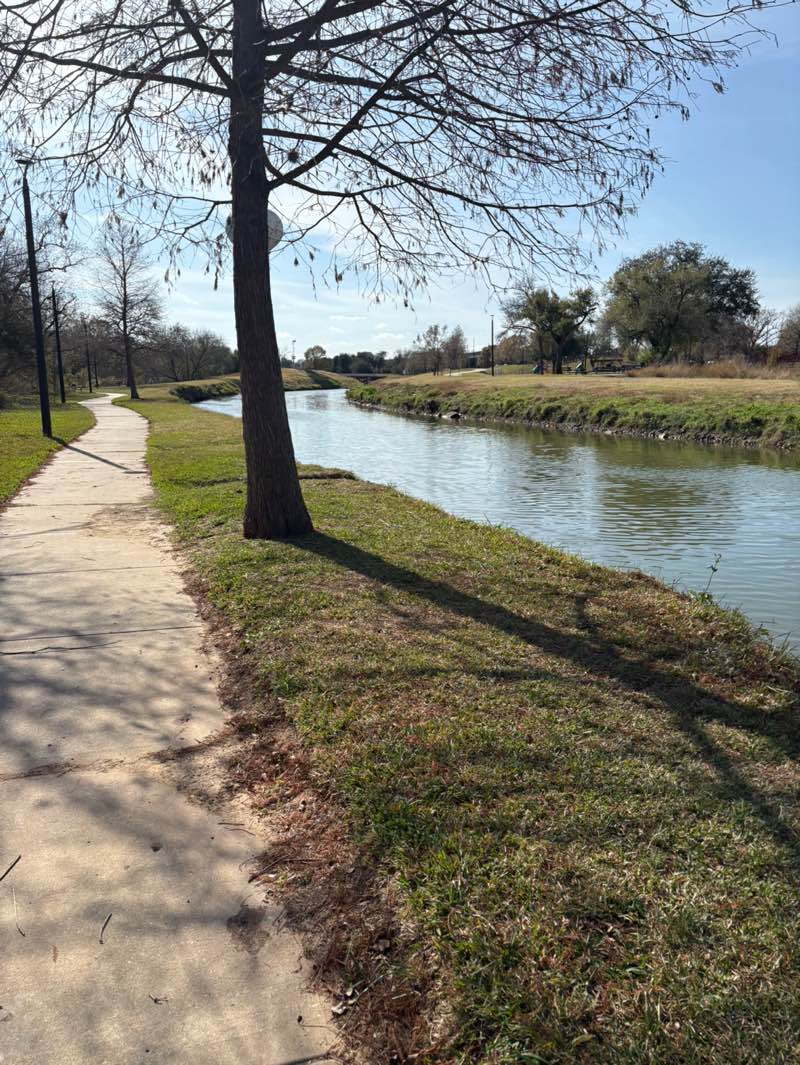 walking near me in Memorial Park in winter
