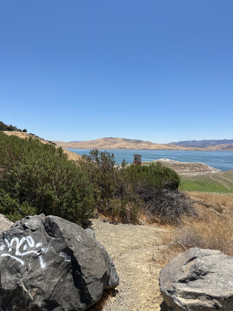 walking near me in San Luis Reservoir State Recreational Area in summer