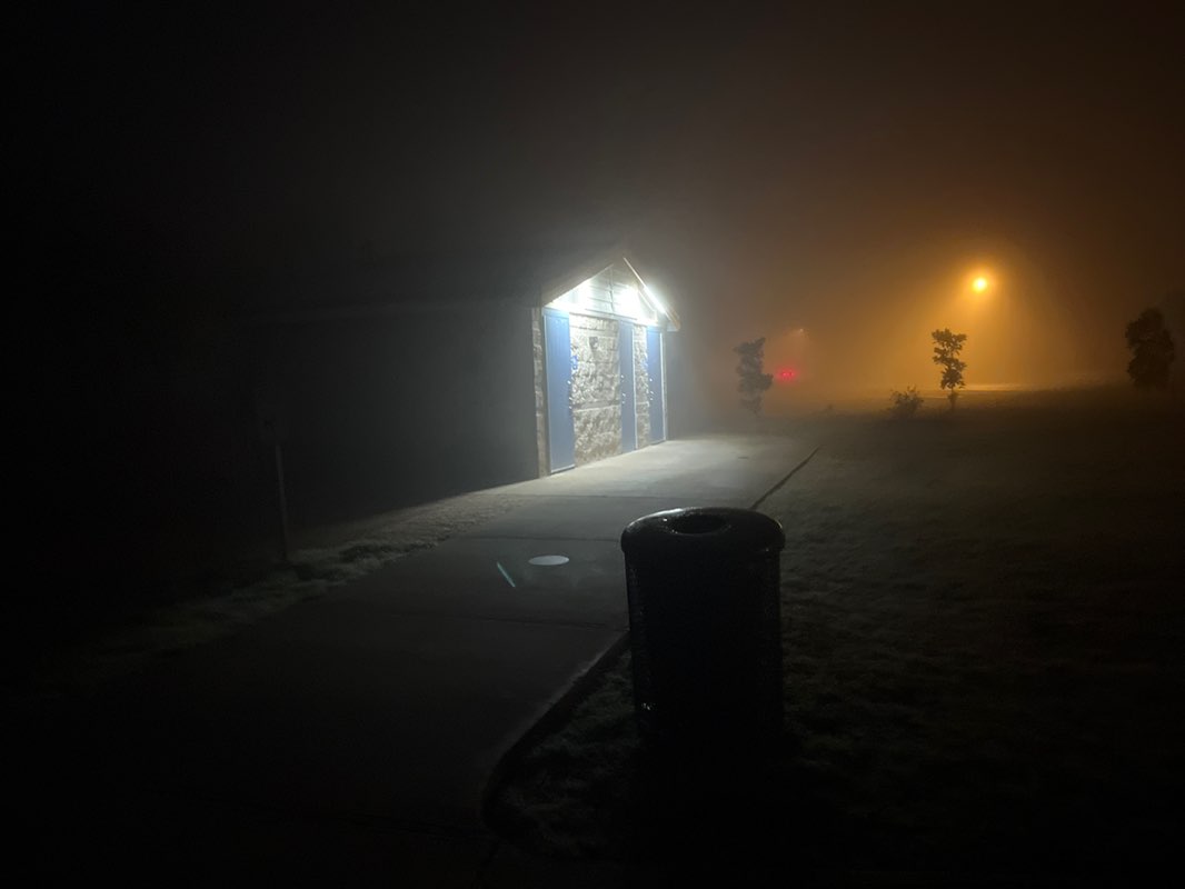 walking near me in Pfennig Park in winter