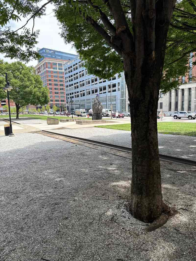 walking near me in Holocaust Memorial in autumn
