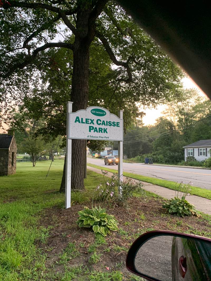 walking near me in Alex Caisse Park in autumn