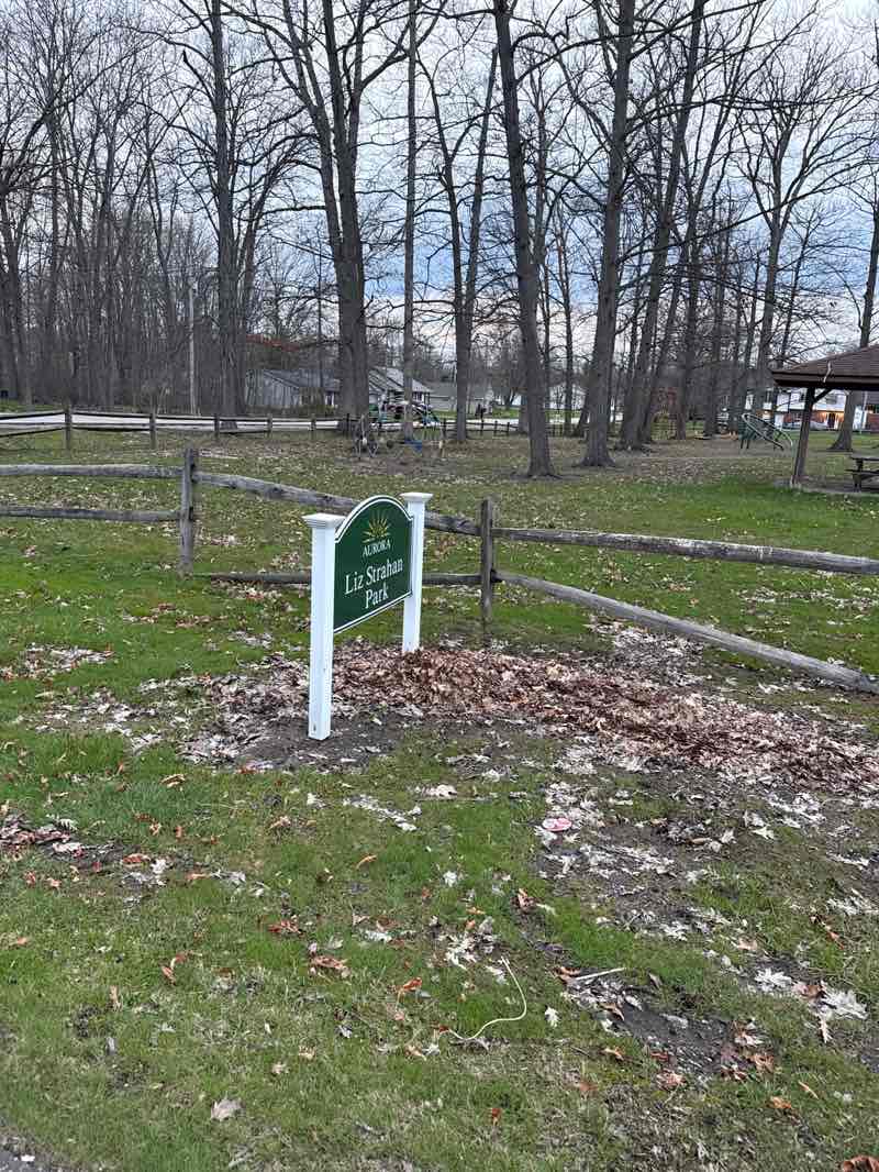 walking near me in Liz Strahan Park in spring