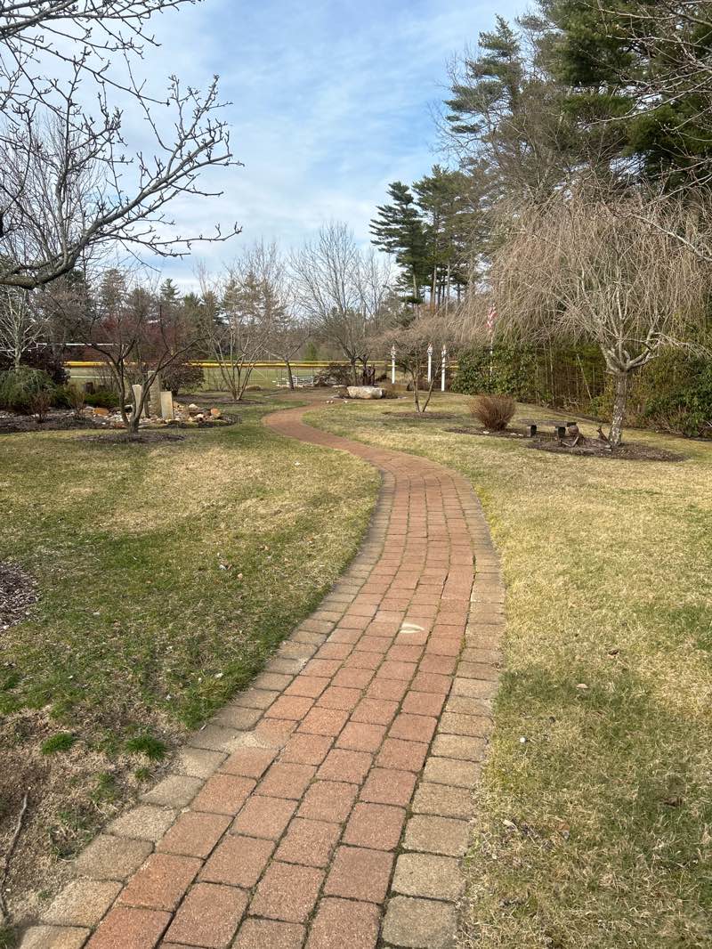 walking near me in Pottle Field in spring