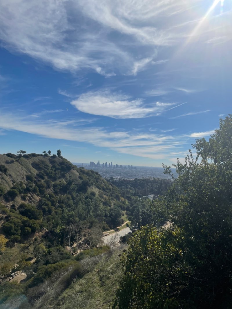 walking near me in Griffith Park in winter