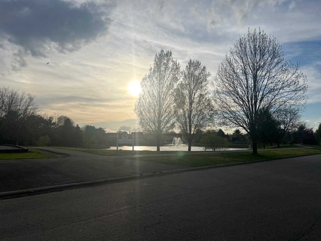 walking near me in Willow Pond Park in spring