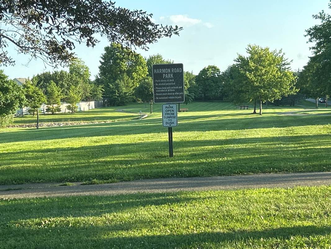 walking near me in Harmon Road Park in summer