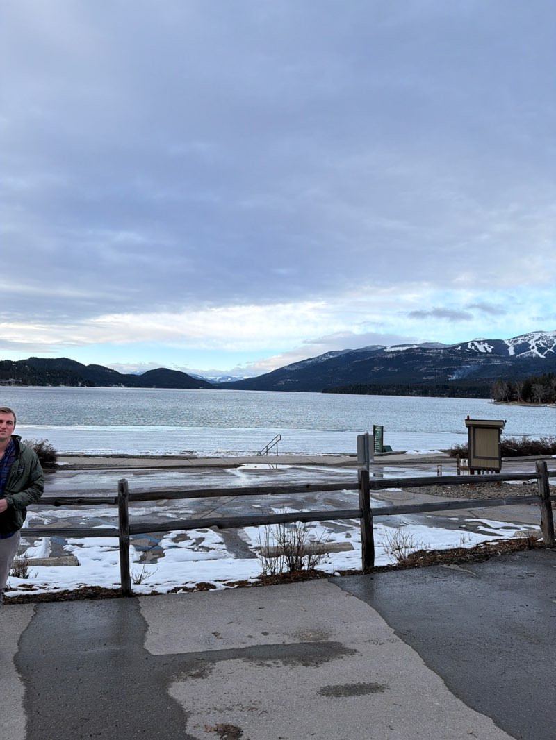walking near me in Whitefish City Beach in winter