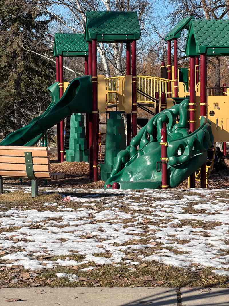 walking near me in Baker Park in spring