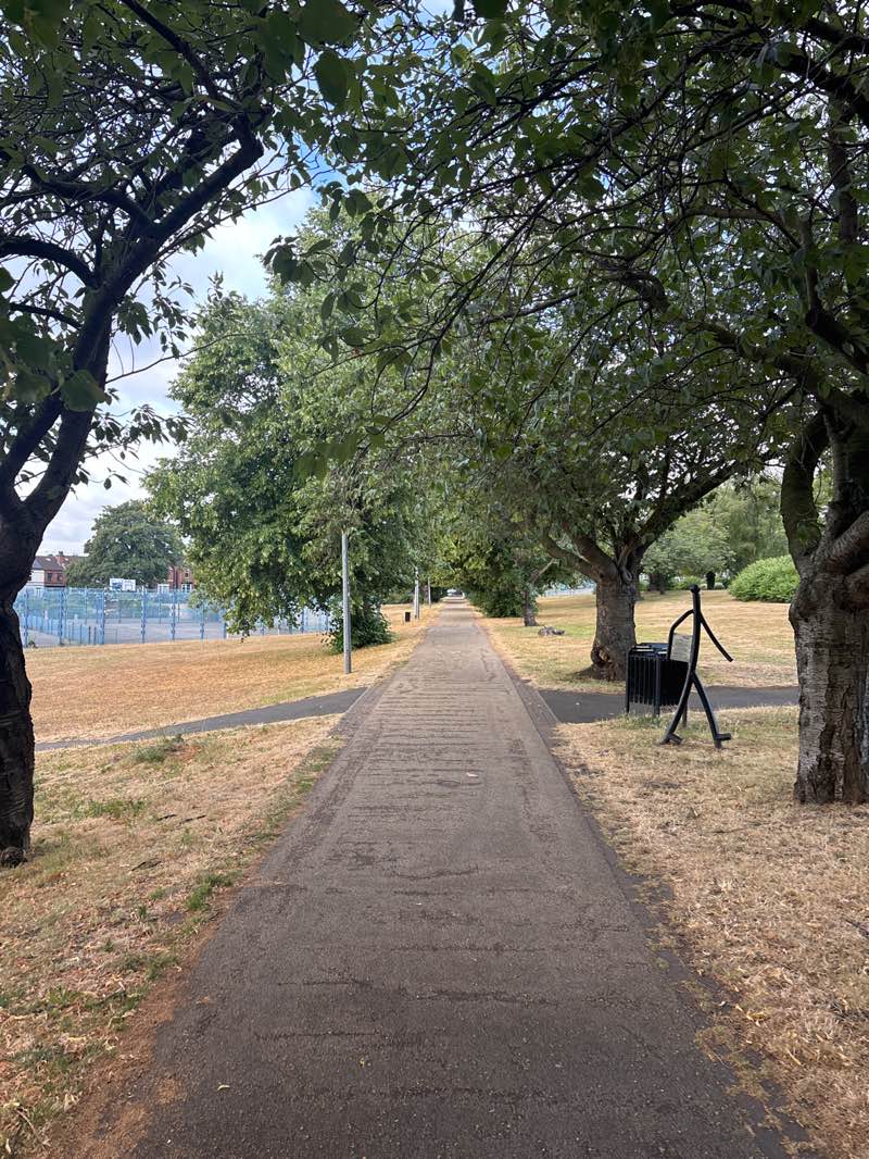 walking near me in Ferham Park in summer
