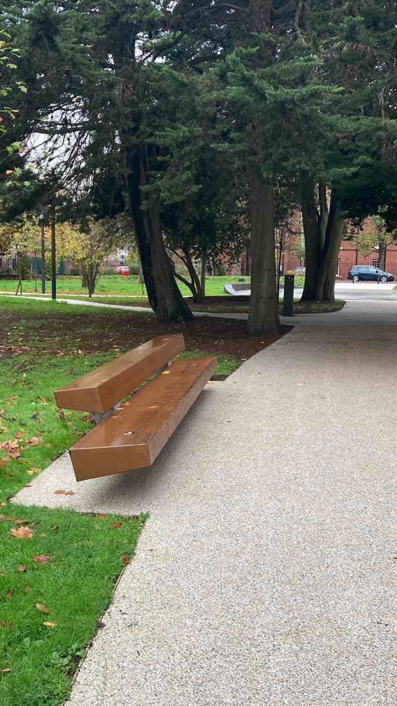 walking near me in Ravelin Park in autumn