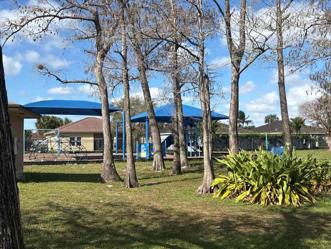 walking near me in John E. Mullen Park in spring