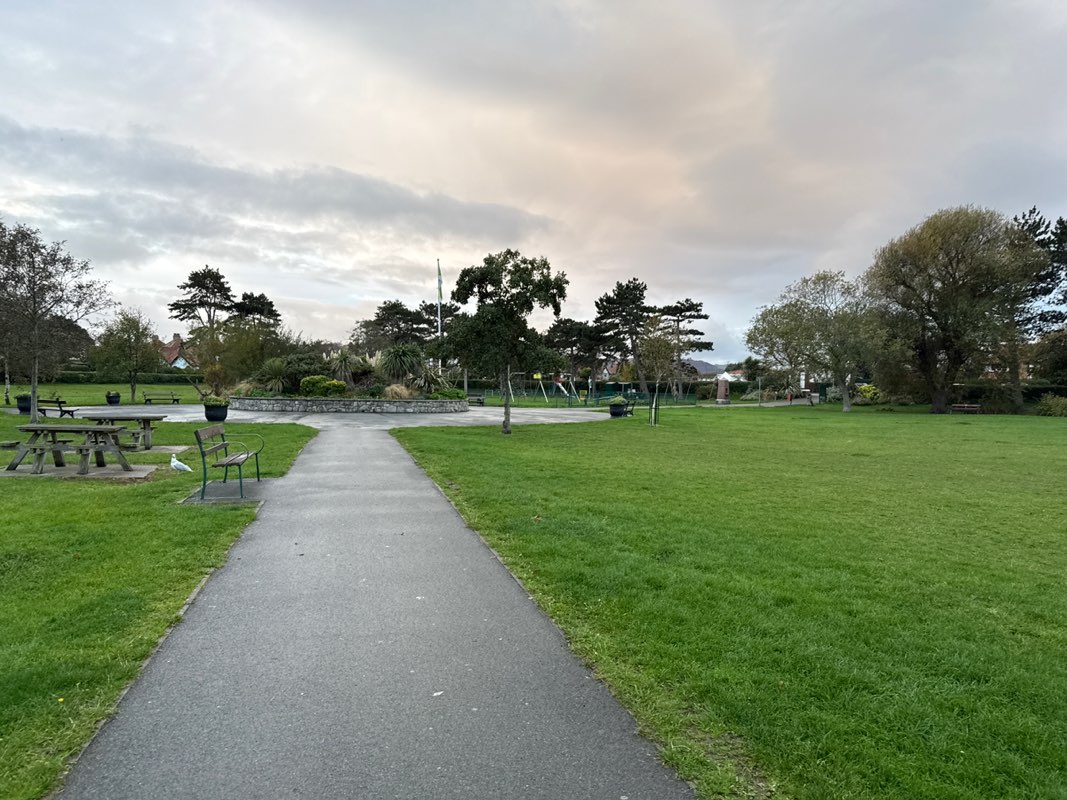 walking near me in Craig-y-don Park in autumn