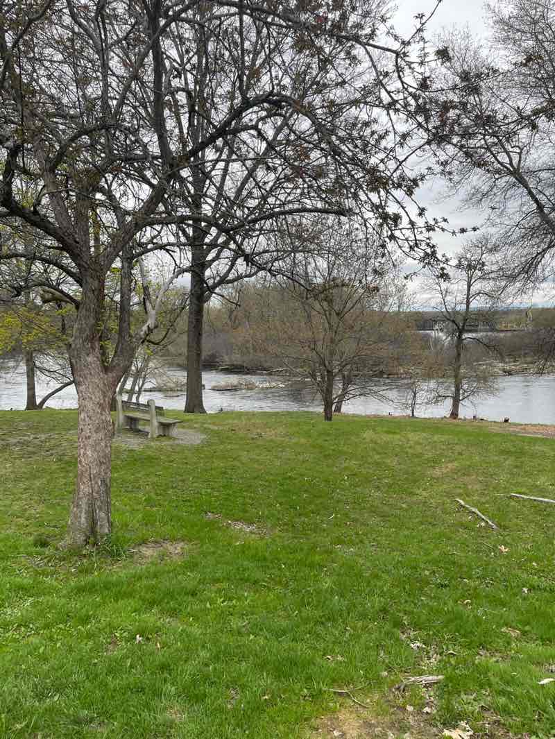 walking near me in Webster Park in spring