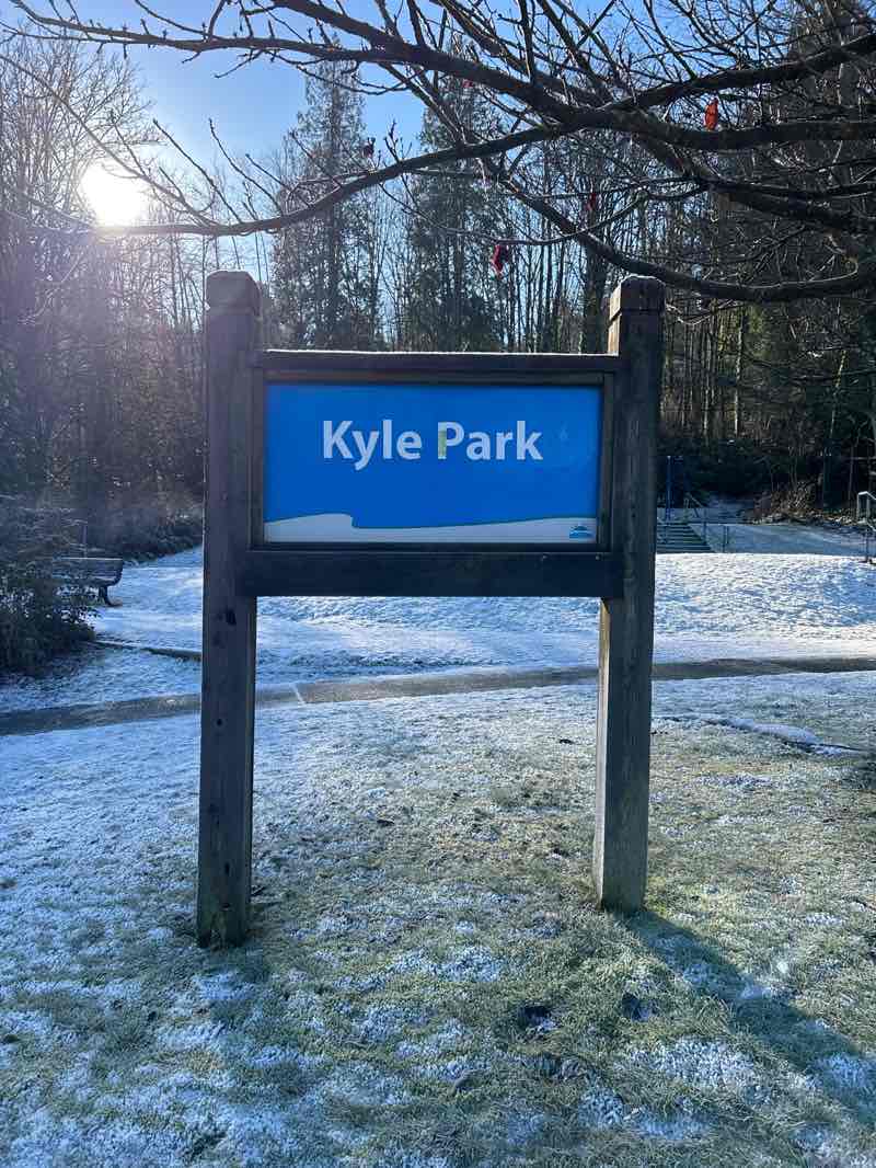 walking near me in Kyle Park in winter