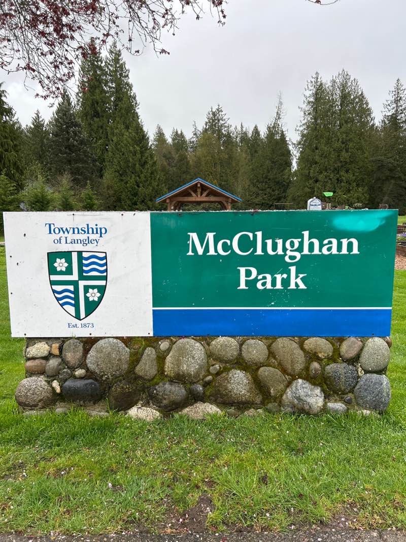 walking near me in McClughan Park in spring