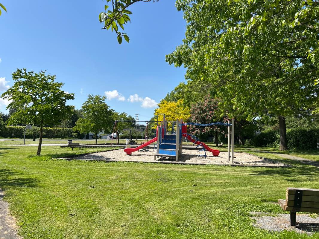 walking near me in VLA Park in spring