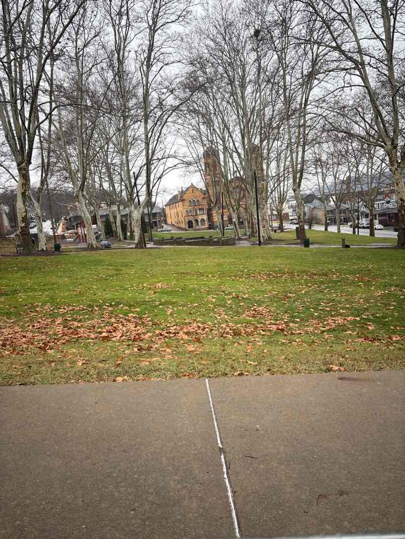 walking near me in Frick Park in winter