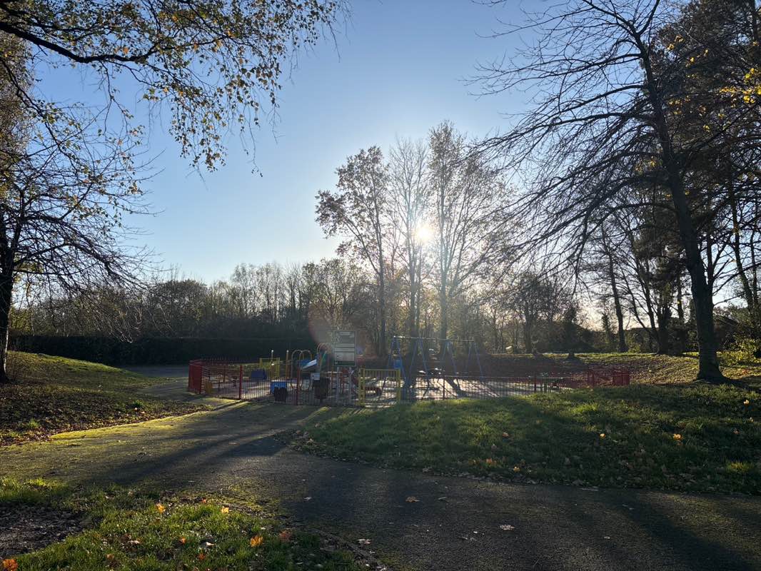 walking near me in Twenty Acre Park in autumn
