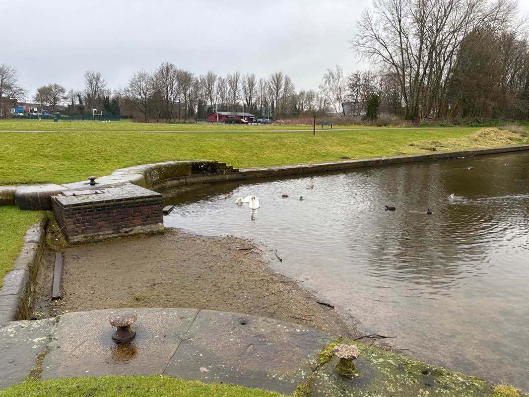 walking near me in Spike Island in winter