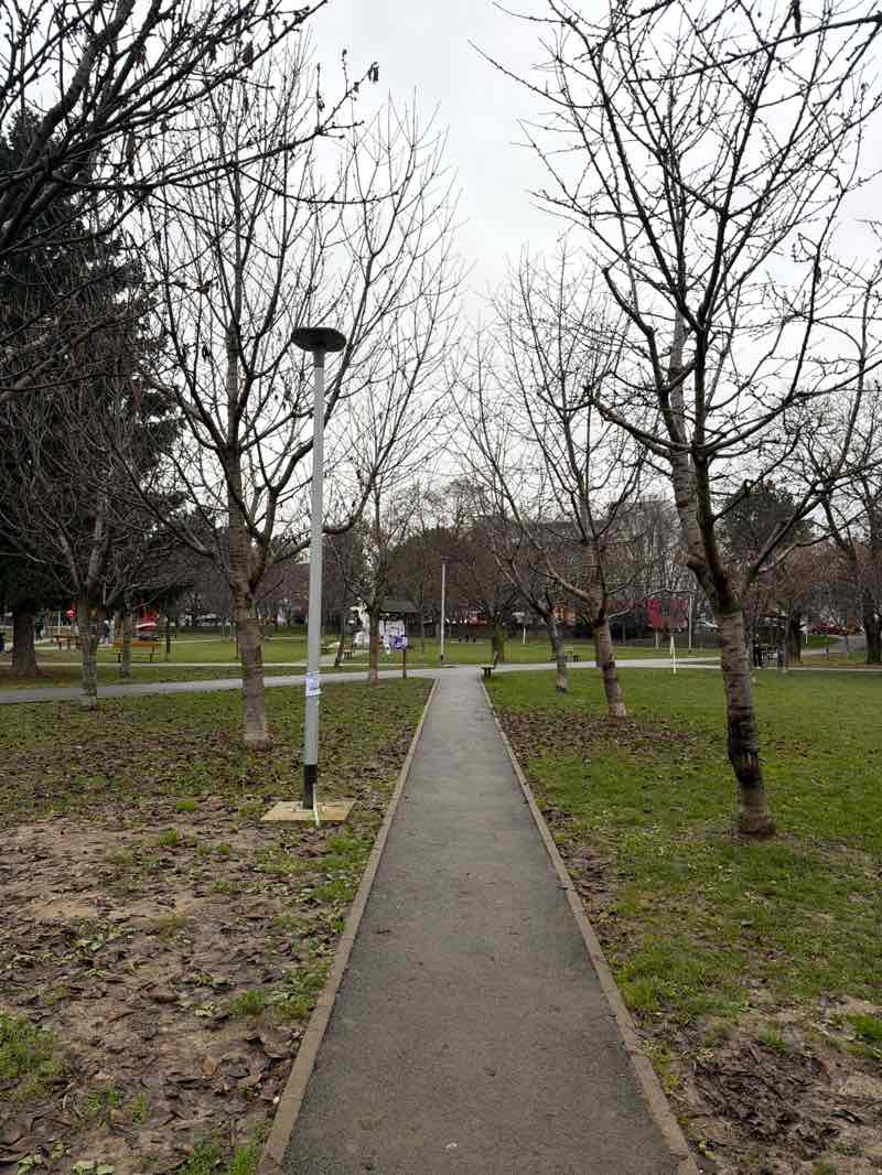 walking near me in Park Stara Trešnjevka in winter