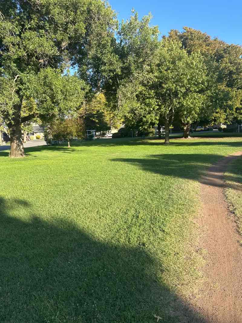 walking near me in Wickersham Park in autumn