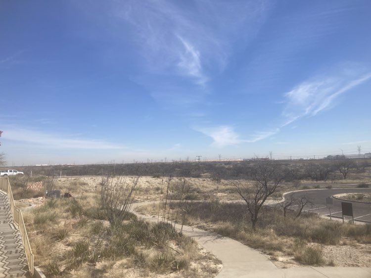 walking near me in Monahans Sandhills State Park in winter