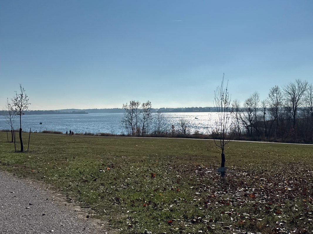 walking near me in Clay County Park in autumn
