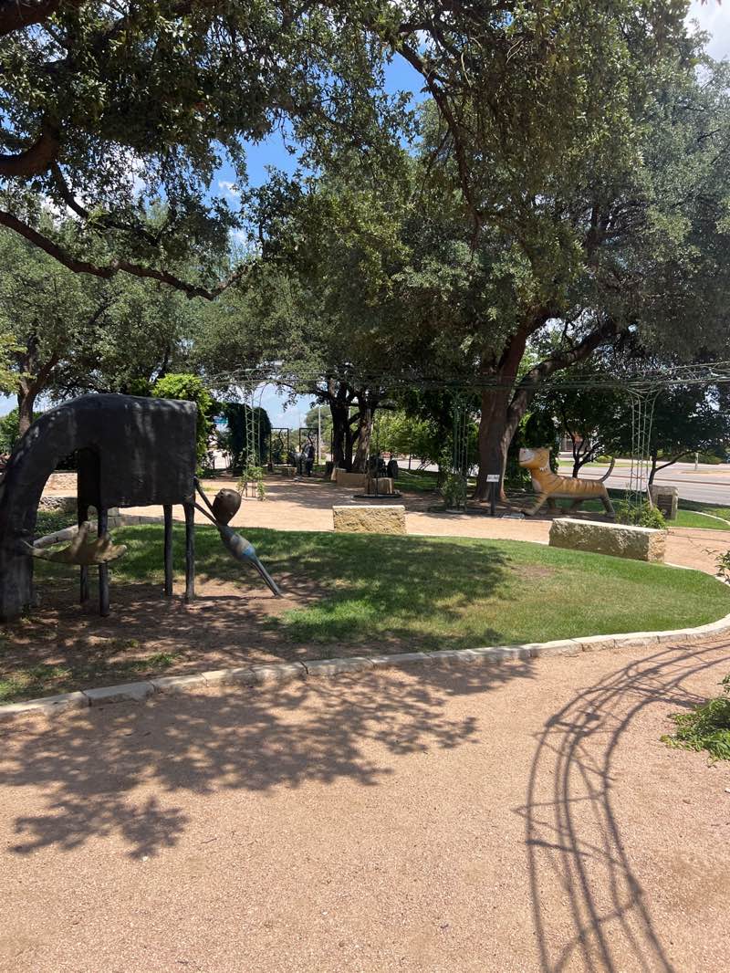walking near me in Adamson-Spalding Storybook Garden in autumn