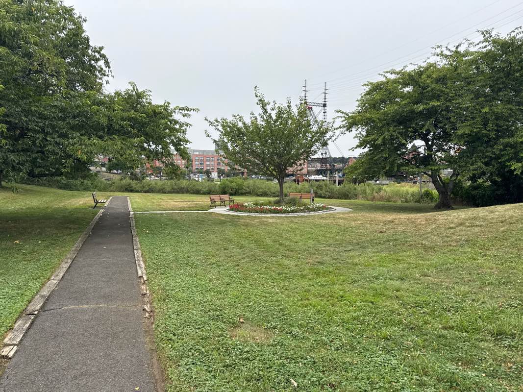 walking near me in Constitution Park in autumn