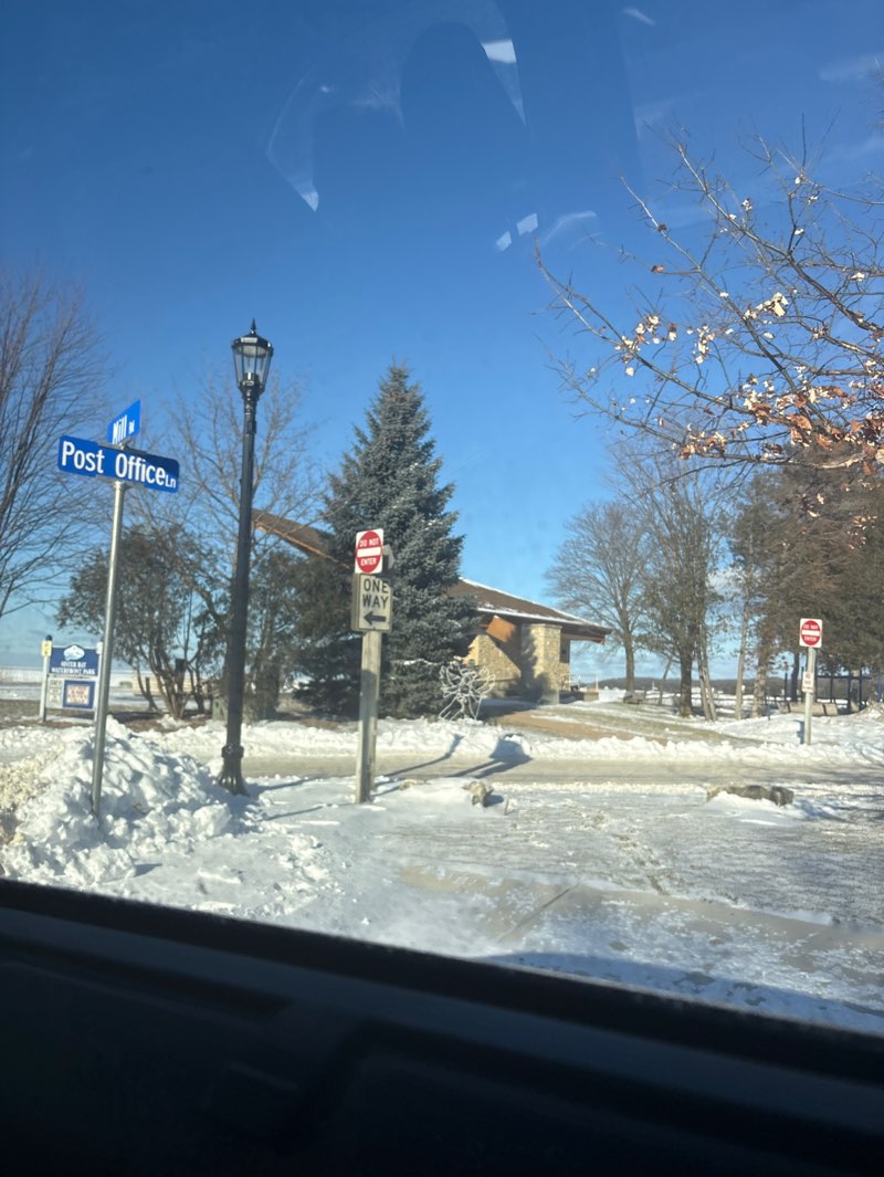 walking near me in Sister Bay Beach in winter